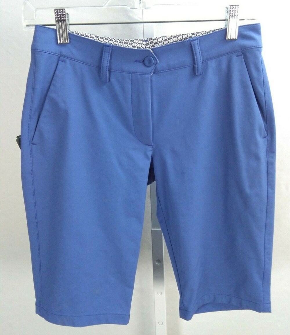 NWT Chervo Chervo-Tex Blue Womens Golf Shorts Size US 2 XS